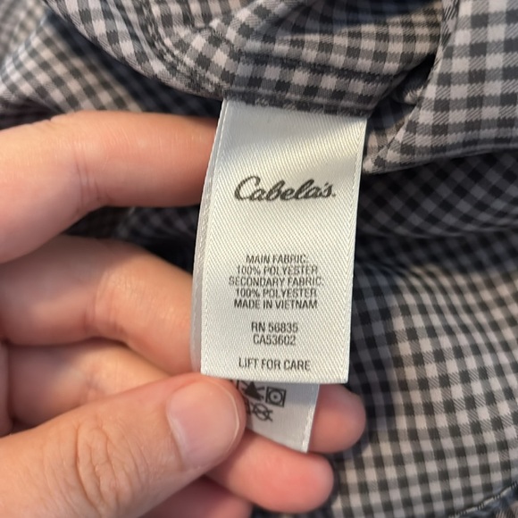 Cabela's men’s gray long sleeve button down fishing shirt size XL - Picture 9 of 9